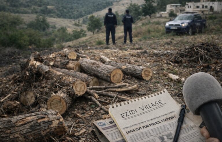 Investigation Launched Against Journalist Reporting Tree Cutting in Ezidi Village