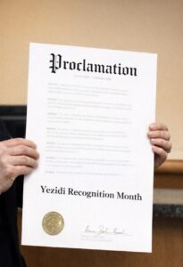 Lincoln Declares April as Ezidi Recognition Month