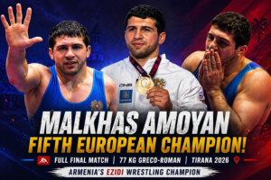 Ezidi champion Malkhas Amoyan wins fifth European title for Armenia 🥇