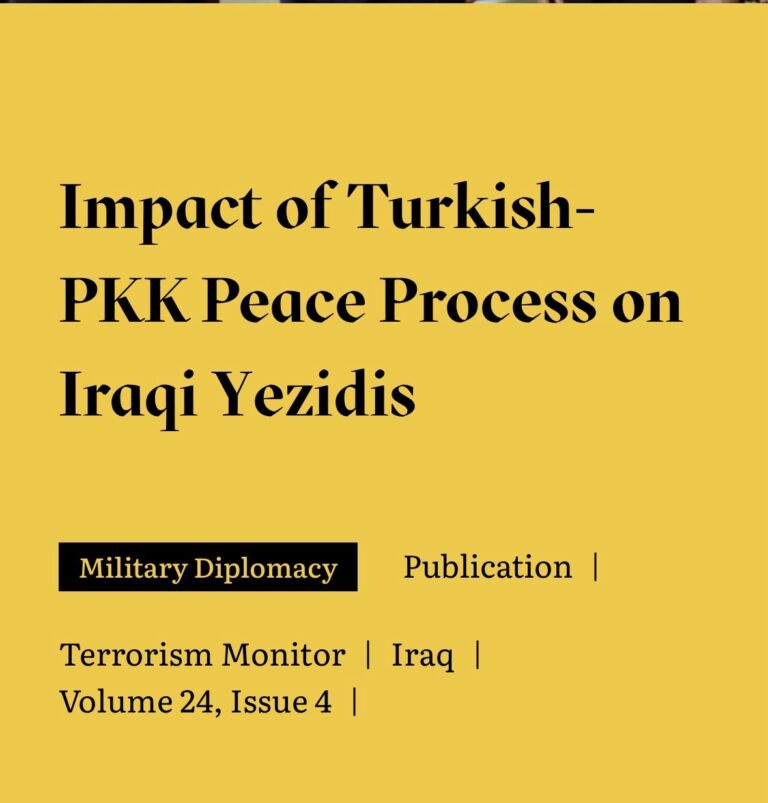 Uncertain future for Sinjar amid Türkiye–PKK peace process