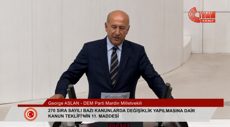 George Aslan Raises Bacînê Solar Project Threat in Turkish Parliament