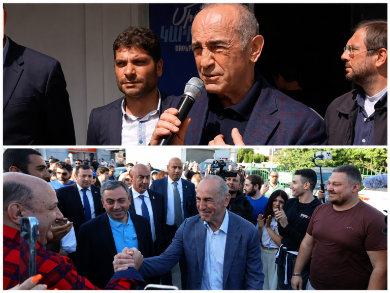 Kocharyan Visits Ezidi-Populated Alagyaz as Election Campaign Reaches Aragatsotn