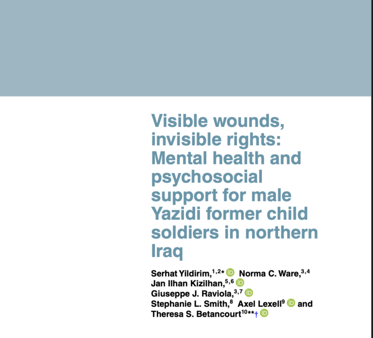 Study Finds Male Ezidi Former Child Soldiers Still Lack Mental Health Support