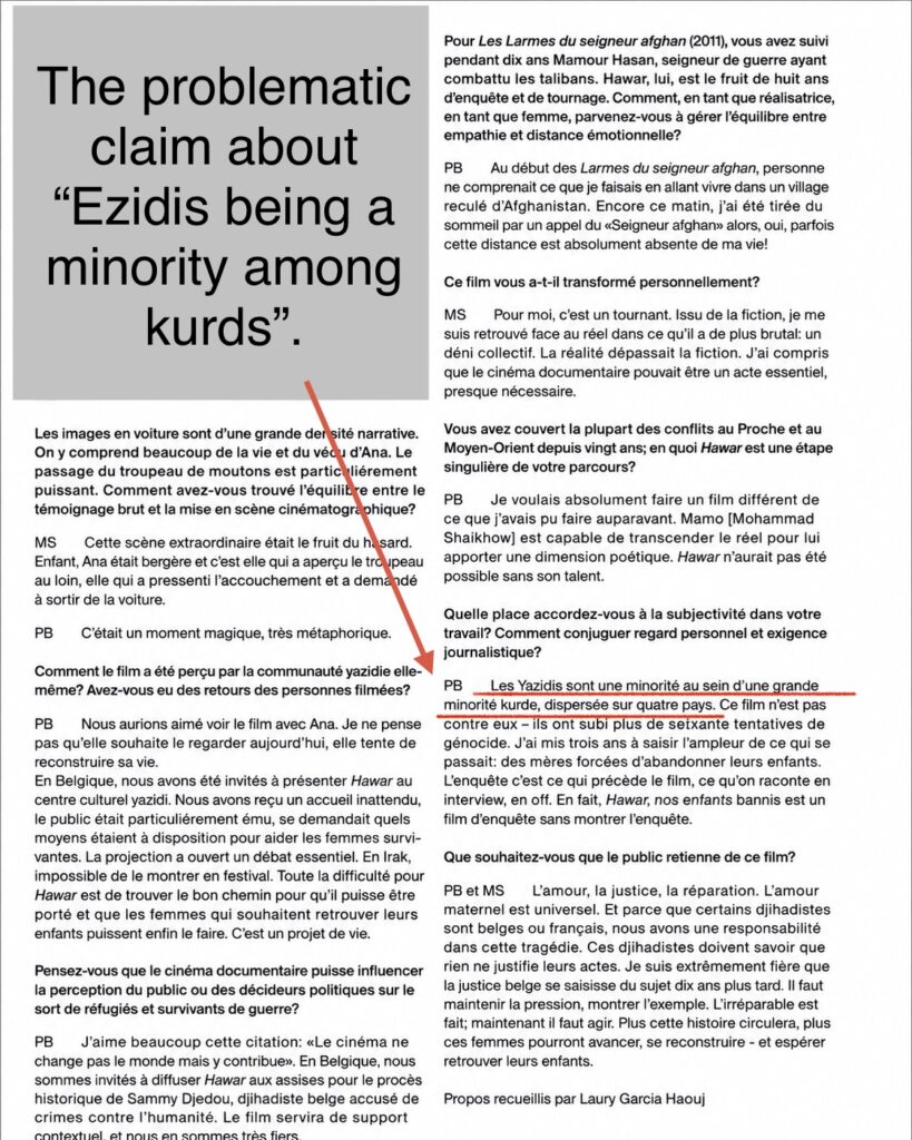Ezidis Are Not a “Minority Within a Minority”