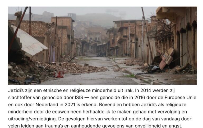 Petition Urges the Netherlands Not to Return Ezidis to Iraq